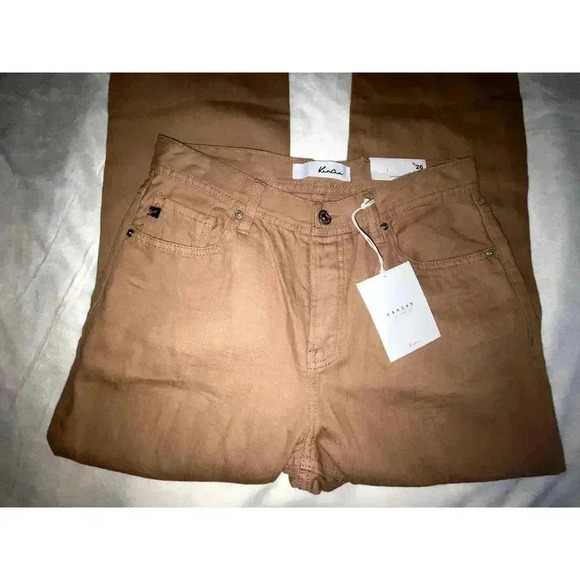 NWT Womens Kancan Straight Leg High Rise Distressed Denim - Picture 2 of 6